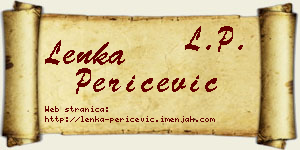 Lenka Peričević vizit kartica